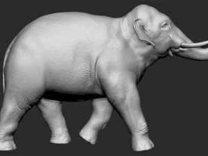 asian elephant - figurine 3D Model