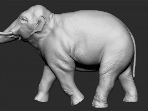 asian elephant - figurine 3D Model