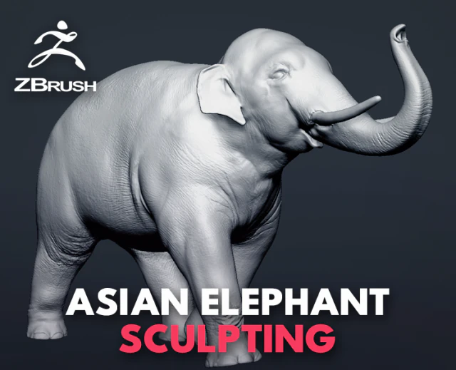 asian elephant - figurine 3D Model .c4d .max .obj .3ds .fbx .stl .blend 