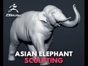 asian elephant - figurine 3D Model