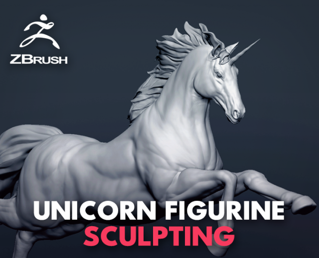 horse - unicorn - figurine Modelo 3D .c4d .max .obj .3ds .fbx .stl .blend 