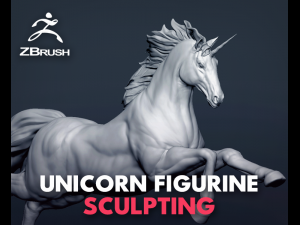 horse - unicorn - figurine 3D Model