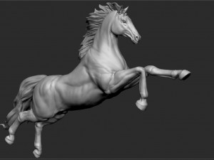 horse - unicorn - figurine Modelo 3D