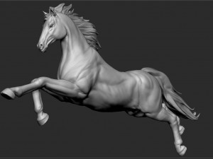 horse - unicorn - figurine Modelo 3D