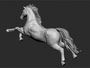 horse - unicorn - figurine Modelo 3D