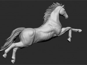 horse - unicorn - figurine Modelo 3D