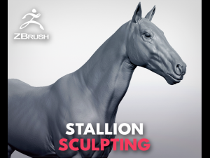 realistic horse - sculpt 3D Model