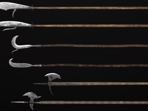 Medieval Weapon - Polearms II 3D Model