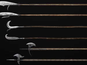Medieval Weapon - Polearms II 3D Model