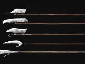 Medieval Weapon - Polearms II 3D Model