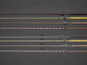 Medieval Weapon - Polearms I 3D Model