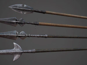 Medieval Weapon - Polearms I 3D Model