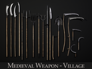 Medieval Weapon - VIllage Modello 3D