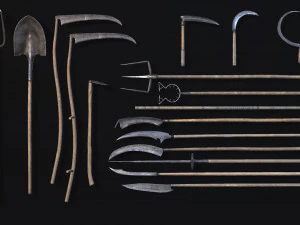 Medieval Weapon - VIllage 3D Model