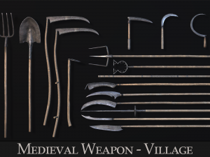 Medieval Weapon - VIllage Modello 3D