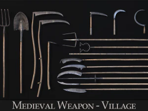 Medieval Weapon - VIllage 3D Model