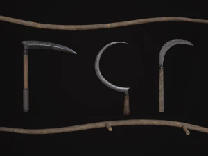 Medieval Weapon - VIllage 3D Model