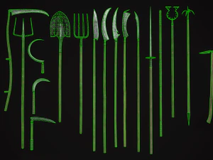 Medieval Weapon - VIllage 3D Model