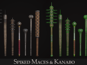 Medieval Weapon - Maces Modelo 3D