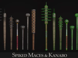 Medieval Weapon - Maces 3D Model