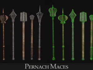 Medieval Weapon - Maces 3D Model