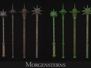 Medieval Weapon - Maces Modelo 3D