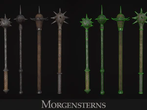 Medieval Weapon - Maces 3D Model