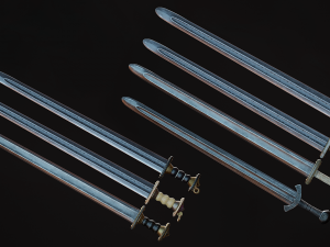 Medieval Weapon - Viking Swords Modelo 3D