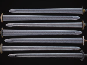 Medieval Weapon - Viking Swords Modelo 3D
