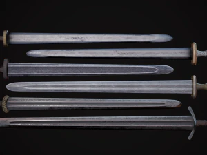 Medieval Weapon - Viking Swords 3D Model