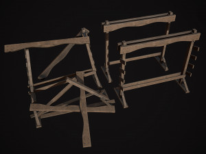 Medieval Weapon - Stands Modello 3D