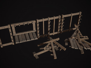 Medieval Weapon - Stands Modello 3D