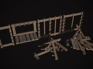 Medieval Weapon - Stands 3D Model