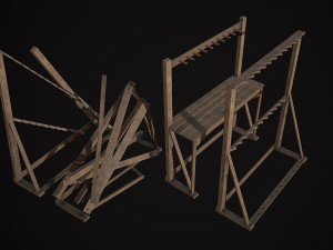Medieval Weapon - Stands Modello 3D