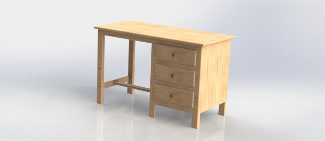 desk 3D Модель .c4d .max .obj .3ds .fbx .stl .blend 