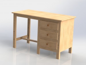 desk Model 3D