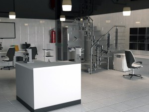 laboratory - vray 3d model Modello 3D