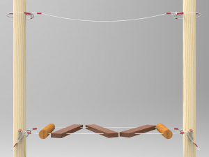 obstacle for ropes course 3D Модель