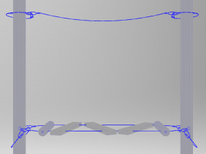 obstacle for ropes course 3D Модель