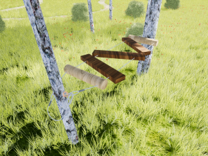 obstacle for ropes course 3D Модель
