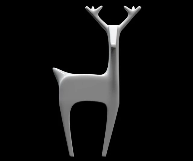 deer decor 3D Model .c4d .max .obj .3ds .fbx .stl .blend