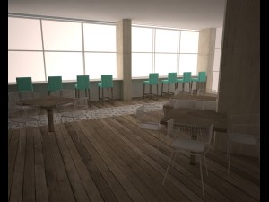 cafe 3Dモデル