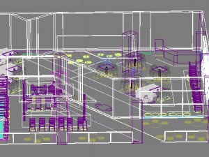 cafe 3Dモデル