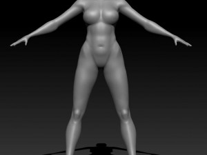 super hero woman basemesh Modelo 3D