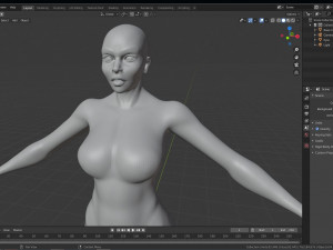 super hero woman basemesh Modelo 3D