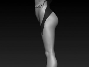 super hero woman basemesh Modelo 3D