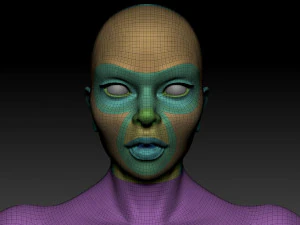super hero woman basemesh 3D Model