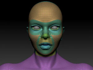 super hero woman basemesh 3D Model