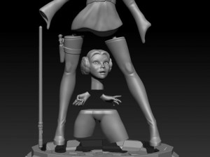 stylised princess leia organa Modèles 3D en vedette