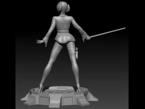 stylised princess leia organa 3D Print Model